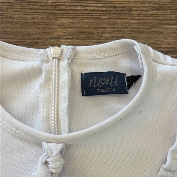 Noni Teen Color Block Ruffle Dress Women's Size Large Made in Canada - Picture 3 of 11